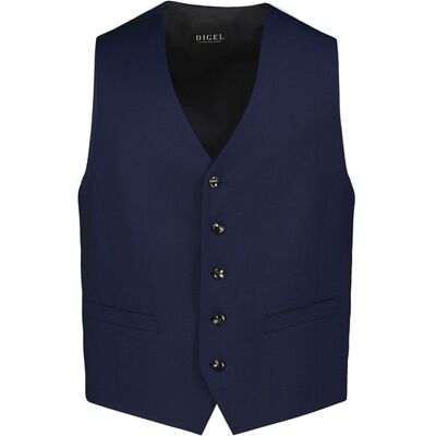 HECHTER PARIS Herren Weste blau Schurwoll-Stretch blau 50 male HECHTER PARIS Herren Weste blau Schurwoll-Stretch blau 50 male