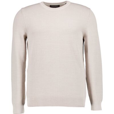 Marc O' Polo Pullover beige Baumwolle unifarben beige M male Marc O' Polo Pullover beige Baumwolle unifarben beige M male