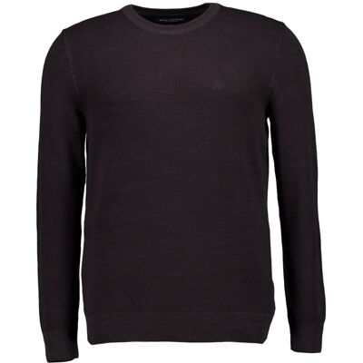 Marc O' Polo Pullover schwarz Baumwolle unifarben schwarz L male Marc O' Polo Pullover schwarz Baumwolle unifarben schwarz L male