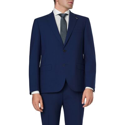 Bugatti Herren Sakko blau Schurwoll-Stretch blau 52 male Bugatti Herren Sakko blau Schurwoll-Stretch blau 52 male