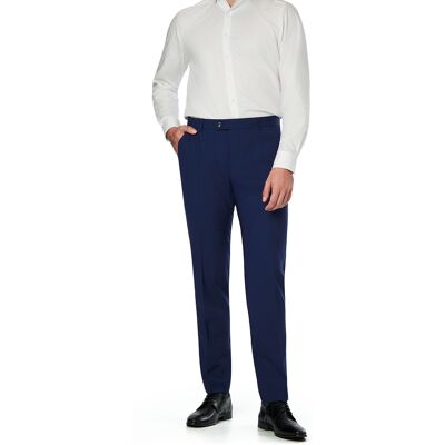 Bugatti Herren Hose blau Schurwoll-Stretch blau 52 male Bugatti Herren Hose blau Schurwoll-Stretch blau 52 male
