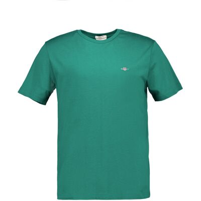 Gant Herren T-Shirt grün Baumwolle grün M male Gant Herren T-Shirt grün Baumwolle grün M male