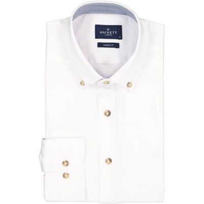 HACKETT Herren Hemd weiß Baumwolle weiß L male HACKETT Herren Hemd weiß Baumwolle weiß L male