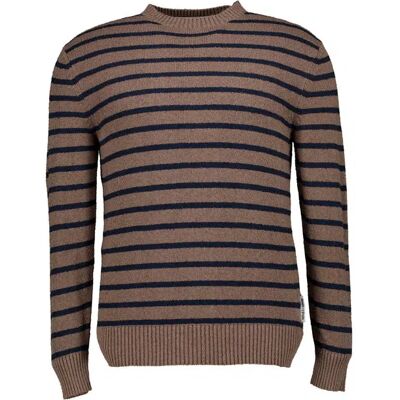 Marc O' Polo Pullover blau Baumwolle gestreift blau M male Marc O' Polo Pullover blau Baumwolle gestreift blau M male