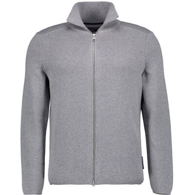 Marc O' Polo Cardigan grau Baumwolle unifarben grau XL male Marc O' Polo Cardigan grau Baumwolle unifarben grau XL male