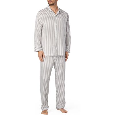 Novila Herren Schlafanzüge braun Baumwolle gestreift braun 58 (3XL) male Novila Herren Schlafanzüge braun Baumwolle gestreift braun 58 (3XL) male