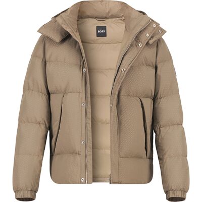 Boss Black Herren Steppjacke beige Mikrofaser unifarben beige 54 (XL) male Boss Black Herren Steppjacke beige Mikrofaser unifarben beige 54 (XL) male