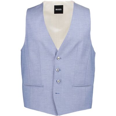 Boss Black Herren Weste beige Schurwolle beige 54 male Boss Black Herren Weste beige Schurwolle beige 54 male