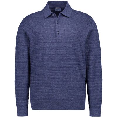 OLYMP Herren Pullover blau Baumwolle unifarben blau L male OLYMP Herren Pullover blau Baumwolle unifarben blau L male