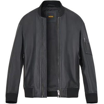 Boss Orange Herren Blouson schwarz Lammleder schwarz 50 (M) male Boss Orange Herren Blouson schwarz Lammleder schwarz 50 (M) male
