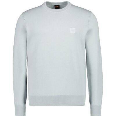 Boss Orange Herren Pullover grau unifarben grau L male Boss Orange Herren Pullover grau unifarben grau L male