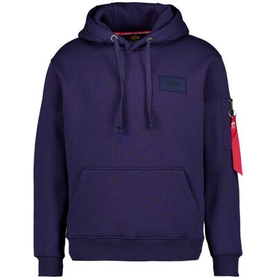 Alpha INDUSTRIES Herren Hoodie blau Baumwolle unifarben blau XL male Alpha INDUSTRIES Herren Hoodie blau Baumwolle unifarben blau XL male