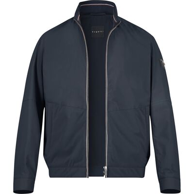 Bugatti Herren Blouson blau Mikrofaser unifarben blau 54 (XL) male Bugatti Herren Blouson blau Mikrofaser unifarben blau 54 (XL) male