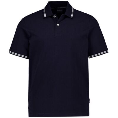Bugatti Herren Polo-Shirt blau Baumwoll-Piqué blau M male Bugatti Herren Polo-Shirt blau Baumwoll-Piqué blau M male