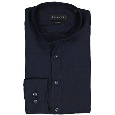 Bugatti Herren Hemd blau Leinen blau M male Bugatti Herren Hemd blau Leinen blau M male