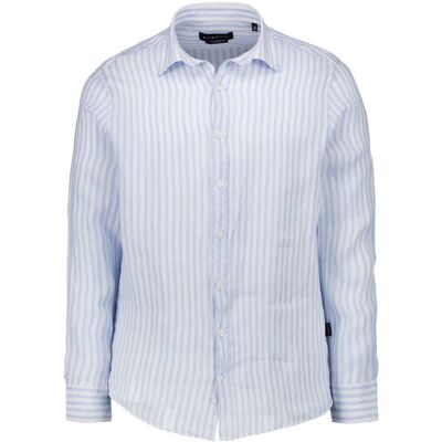 Bugatti Herren Hemd blau Leinen blau L male Bugatti Herren Hemd blau Leinen blau L male