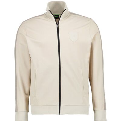 Boss Green Herren Sweatjacke beige unifarben beige XL male Boss Green Herren Sweatjacke beige unifarben beige XL male