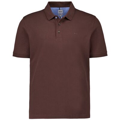 Brax Herren Polo-Shirt braun Baumwoll-Piqué braun XL male Brax Herren Polo-Shirt braun Baumwoll-Piqué braun XL male