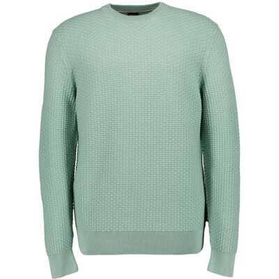 Boss Black Herren Pullover grün Baumwolle unifarben grün XXL male Boss Black Herren Pullover grün Baumwolle unifarben grün XXL male