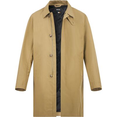 Boss Black Herren Mantel beige Mikrofaser unifarben beige 48 (S) male Boss Black Herren Mantel beige Mikrofaser unifarben beige 48 (S) male