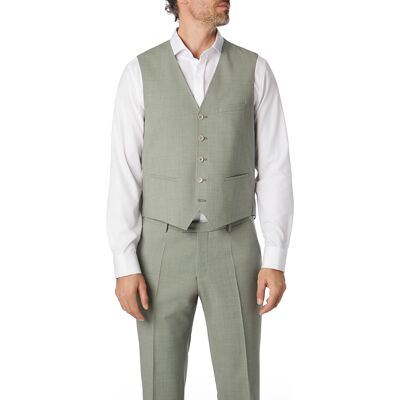 CG Herren Weste grün Schurwoll-Stretch grün 54 male CG Herren Weste grün Schurwoll-Stretch grün 54 male