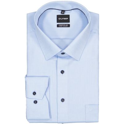 OLYMP Herren Hemd blau Baumwolle blau 54 male OLYMP Herren Hemd blau Baumwolle blau 54 male