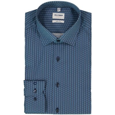 OLYMP Herren Hemd blau Baumwoll-Stretch blau 40 male OLYMP Herren Hemd blau Baumwoll-Stretch blau 40 male