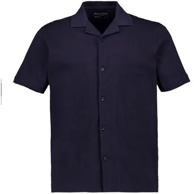 Marc O' Polo Kurzarmhemd blau Baumwolle-Leinen blau XL male Marc O' Polo Kurzarmhemd blau Baumwolle-Leinen blau XL male