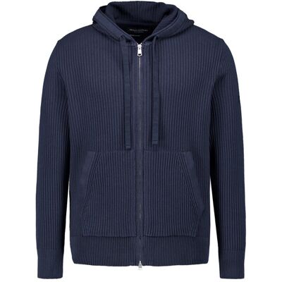 Marc O' Polo Cardigan blau Baumwolle unifarben blau L male Marc O' Polo Cardigan blau Baumwolle unifarben blau L male