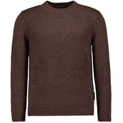 Marc O' Polo Pullover braun Baumwolle unifarben braun M male Marc O' Polo Pullover braun Baumwolle unifarben braun M male