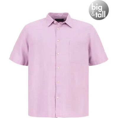 Marc O' Polo Kurzarmhemd rosa Leinen rosa 4XL male Marc O' Polo Kurzarmhemd rosa Leinen rosa 4XL male
