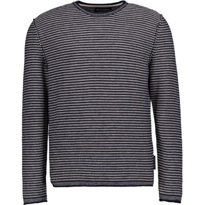 Marc O' Polo Pullover blau Baumwolle-Leinen gestreift blau M male Marc O' Polo Pullover blau Baumwolle-Leinen gestreift blau M male