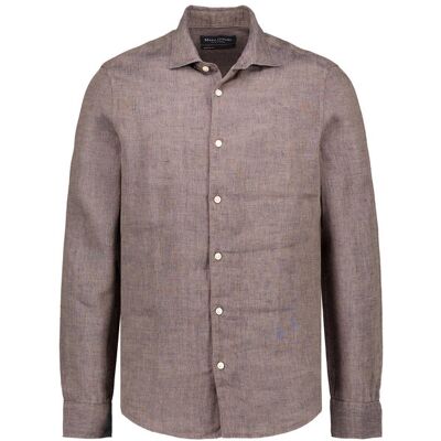 Marc O' Polo Hemd blau Leinen blau L male Marc O' Polo Hemd blau Leinen blau L male