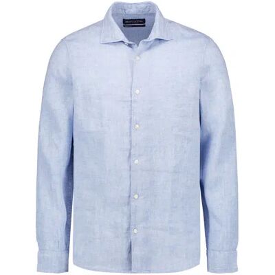 Marc O' Polo Hemd blau Leinen blau M male Marc O' Polo Hemd blau Leinen blau M male