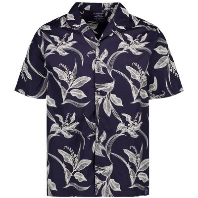 Superdry Herren Kurzarmhemd blau blau M male Superdry Herren Kurzarmhemd blau blau M male