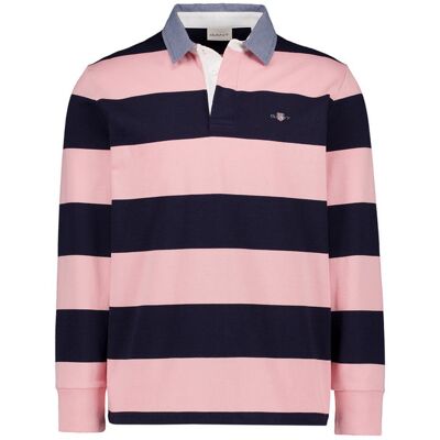Gant Herren Pullover rosa Baumwolle gestreift rosa L male Gant Herren Pullover rosa Baumwolle gestreift rosa L male