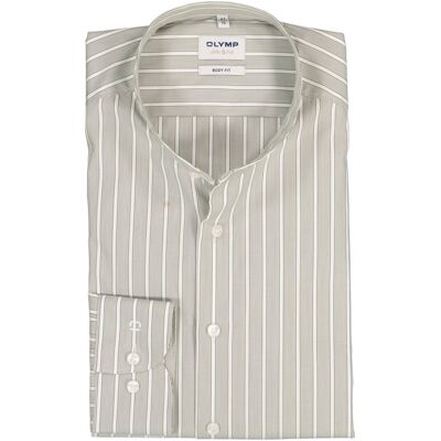 OLYMP Herren Hemd grau Baumwoll-Stretch grau 40 male OLYMP Herren Hemd grau Baumwoll-Stretch grau 40 male