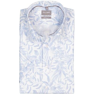 OLYMP Herren Kurzarmhemd blau Baumwolle blau 42 male OLYMP Herren Kurzarmhemd blau Baumwolle blau 42 male