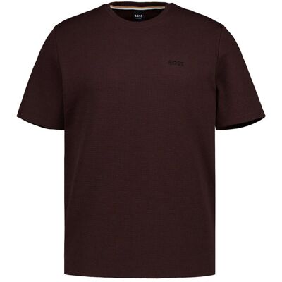 Boss Black Herren T-Shirt braun Jersey-Baumwolle unifarben braun XL male Boss Black Herren T-Shirt braun Jersey-Baumwolle unifarben braun XL male