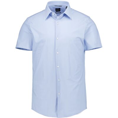 Boss Black Herren Kurzarmhemd blau Kent blau 44 male Boss Black Herren Kurzarmhemd blau Kent blau 44 male