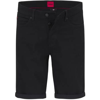 HUGO Herren Jeansshorts schwarz Baumwoll-Stretch schwarz Onesize male HUGO Herren Jeansshorts schwarz Baumwoll-Stretch schwarz Onesize male