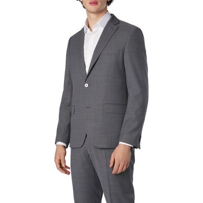 Bugatti Herren Sakko grau Schurwoll-Stretch grau 58 male Bugatti Herren Sakko grau Schurwoll-Stretch grau 58 male