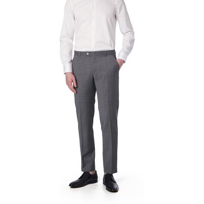 Bugatti Herren Hose grau Schurwoll-Stretch grau 24 male Bugatti Herren Hose grau Schurwoll-Stretch grau 24 male