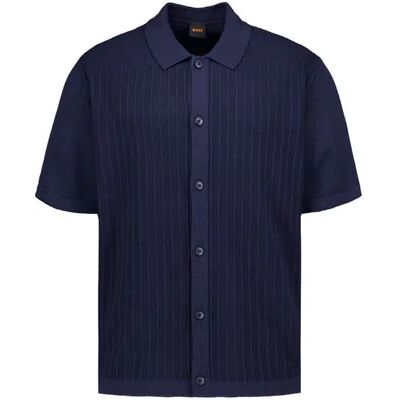 Boss Orange Herren Kurzarmhemd blau blau XXL male Boss Orange Herren Kurzarmhemd blau blau XXL male