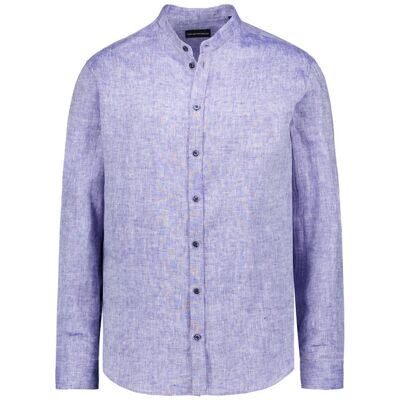 Giorgio Armani EMPORIO ARMANI Herren Hemd blau Leinen blau L male Giorgio Armani EMPORIO ARMANI Herren Hemd blau Leinen blau L male