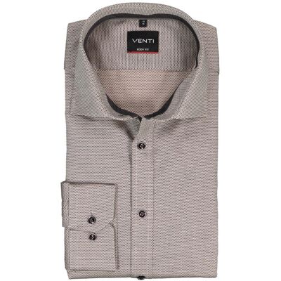 VENTI Herren Hemd braun Baumwoll-Stretch braun 41 male VENTI Herren Hemd braun Baumwoll-Stretch braun 41 male