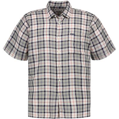 Barbour Herren Kurzarmhemd grau Baumwolle grau XL male Barbour Herren Kurzarmhemd grau Baumwolle grau XL male