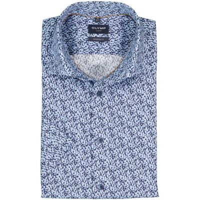 OLYMP Herren Kurzarmhemd blau Baumwolle blau 44 male OLYMP Herren Kurzarmhemd blau Baumwolle blau 44 male