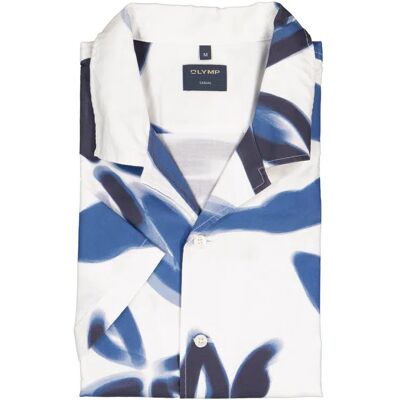 OLYMP Herren Kurzarmhemd blau Baumwolle blau XL male OLYMP Herren Kurzarmhemd blau Baumwolle blau XL male