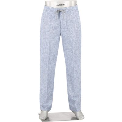 Alberto Herren Hosen blau Leinen blau 35/30 male Alberto Herren Hosen blau Leinen blau 35/30 male
